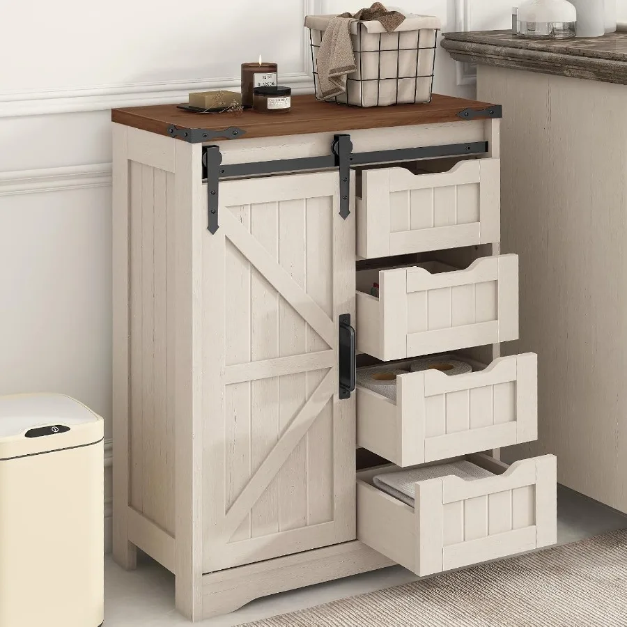 خزانة تخزين للحمام بتصميم ريفي - مراجعة Storage & Organization وسعره