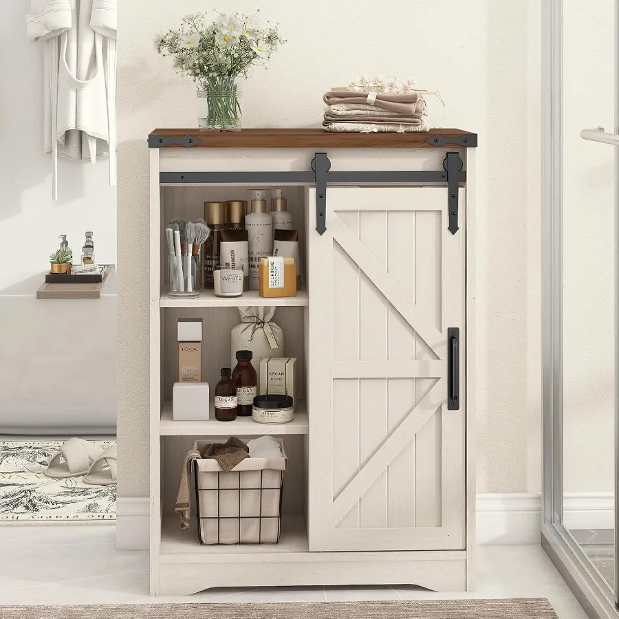 خزانة تخزين للحمام بتصميم ريفي - مراجعة Storage & Organization وسعره