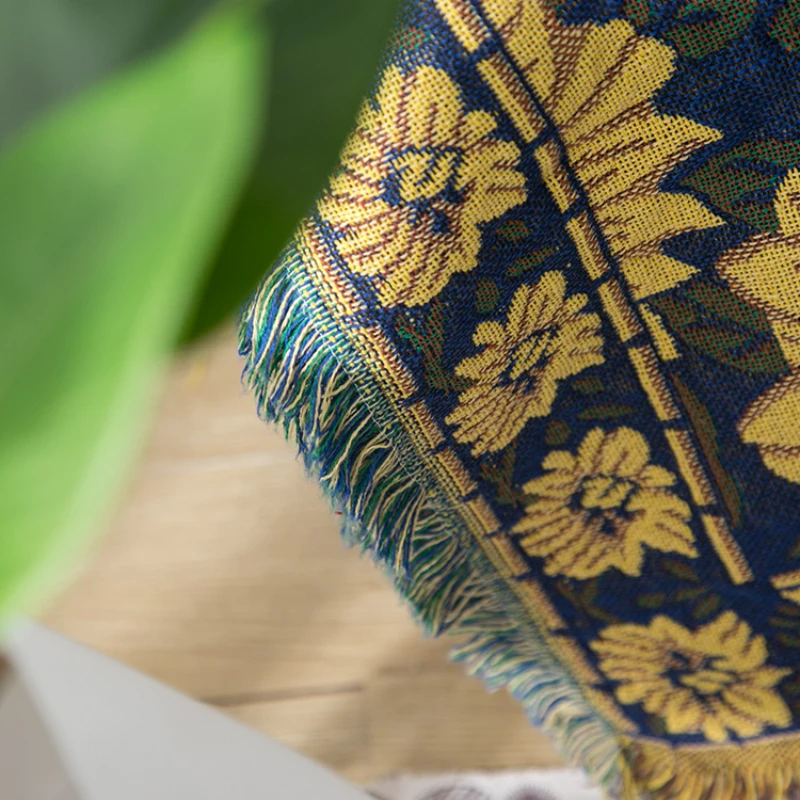بطانية قطنية للأريكة ، غطاء سر - مراجعة Boho Throw Blanket Fringe وسعره