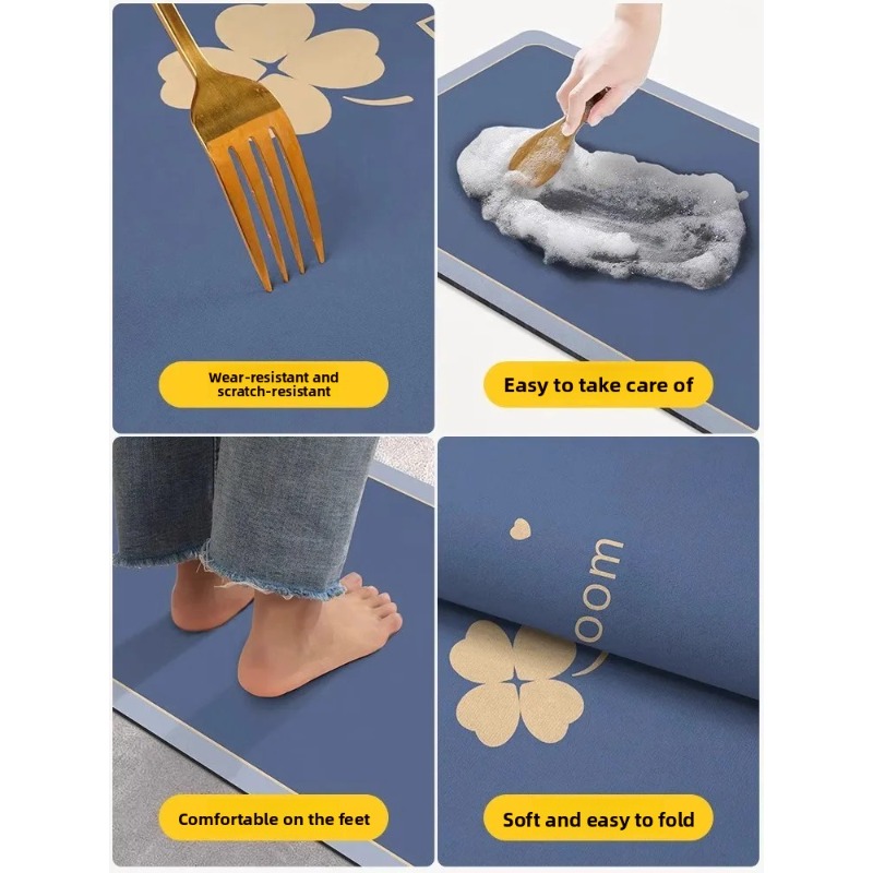 سجادة حمام من الدياتوميت، ماصة - مراجعة Quick Dry Diatomite Bath Mat وسعره